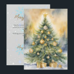 スクリプエレガントトツリー非フォトウォーターカラークリスマス シーズンカード<br><div class="desc">Zazzle通祝信家に合わせエレガントた芸術的なセレクションであるScript Tree Non-Photo Water Color Christmas Holiday Cardでホリデーシーズン。繊細な水色の木のセンターピースと優雅な手書きの挨拶で、このカードはあらゆるブラシのストロークの中で洗練とクリスマスの暖かいエッセンスを醸し出す。この非写真カードは永遠の美しいの証であり、水の色のアプローチで伝統的クリスマスツリーを生き生きとしコンテンポラリーている。この芸術的カードの優雅さは絶妙な台本によって強化され、控えめな授業を鑑賞し、個人的な写真の使用を避けたいと思う人々のための理想的な選択である。友人や家族、顧客に対して季節ごとの洗練されたジェスチャーとして送り出すのに最適だ。高度にカスタマイズ可能な、このカードは、あなた自身のメッセージ、署名、色のテーマの選択と個人touchを追加することができ、個人的な善意とプロフェッショナルの挨拶の両方に適してい企業のる。GoogleとZazzle SEOに関連するキーワードで最適化さエレガントれ、スクリプトツリーの非フォトウォーターカラークリスマスホリデーカードは、シックでホリデーカードを探している検索者の目をキャッチするように設計されていモダンる。シーズンのエレガンスとフェスティバル精神を放射するカードで、あなたの受信者を感動させる。</div>