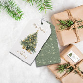 スクリプエレガントトツリー非フォトウォーターカラークリスマス シーズンカード