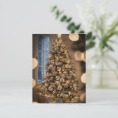 スクリプエレガントトツリー非フォトクリスマスカード シーズンカード (スタンド正面)