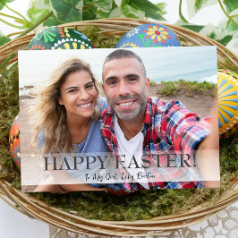 スクリプエレガントトハッピーイースターファミリの写真1枚 シーズンカード