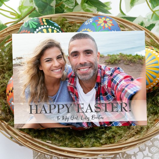 スクリプエレガントトハッピーイースターファミリの写真1枚 シーズンカード