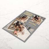 スクリプエレガントトハッピーイースターファミリーフォトコラージュ 箔シーズンカード (回転した状態)