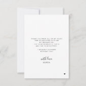 スクリプエレガントトハートの卒業3フォトコラージュ サンキューカード (裏面)