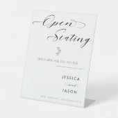 スクリプエレガントトハートオープンシー結婚ティングのサイン 台座サイン (正面)