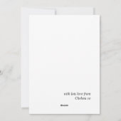 スクリプエレガントトハートピンクレッドハッピーバレンタインデー シーズンカード (裏面)