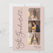 スクリプエレガントトハート3写真の卒業発表 案内状 (正面)