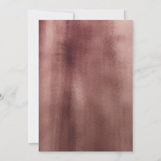 スクリプエレガントトバラ金ゴールドが延期さ結婚れたカード 招待状 (裏面)