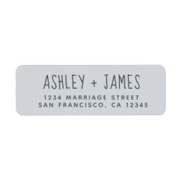 スクリプエレガントトパステルブルー結婚ズ差出人住所 ラベル