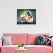 スクリプエレガントトパーソナライズされたのキャンバス印刷 キャンバスプリント (インサイチュ (リビング))