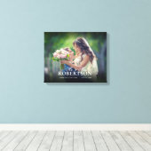 スクリプエレガントトパーソナライズされたのキャンバス印刷 キャンバスプリント (インサイチュ (ウッドフロア))