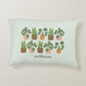 スクリプエレガントトパーソナライズされたプラント愛好家 アクセントクッション (裏面)