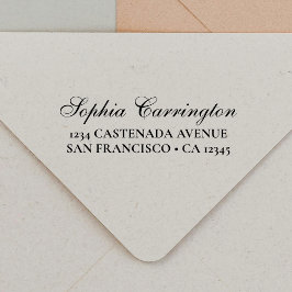 スクリプエレガントトパーソナライズされた差出人住所 セルフインキングスタンプ