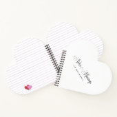 スクリプエレガントトパーソナライズされた・ノートと音楽ハート ノートブック (内部)