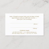 スクリプエレガントトピンクサロン紹介カード 紹介カード (裏面)