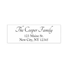 スクリプエレガントトファミリー名ホリデー差出人住所 セルフインキングスタンプ