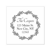 スクリプエレガントトファミリー名ホリデー差出人住所 セルフインキングスタンプ (デザイン)