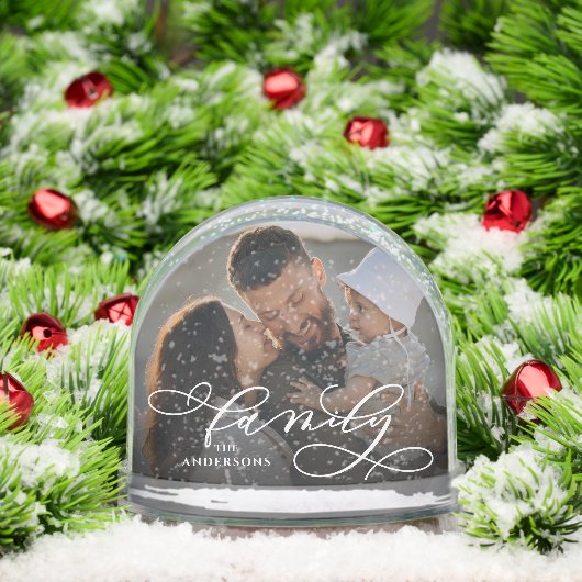 スクリプエレガントトファミリー名&2枚の写真 (クリスマス)