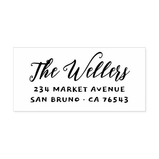 スクリプエレガントトファミリ名とタイポグラフィアドレス ラバースタンプ (インプリント)