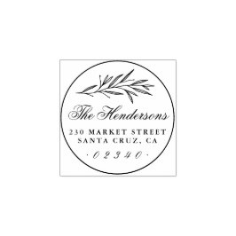 スクリプエレガントトファミリ名のクラシック差出人住所 ラバースタンプ