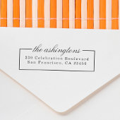 スクリプエレガントトファミリ名ヴィンテージ差出人住所 セルフインキングスタンプ