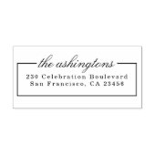 スクリプエレガントトファミリ名ヴィンテージ差出人住所 セルフインキングスタンプ (デザイン)