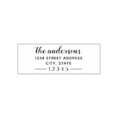 スクリプエレガントトファミリ名差出人住所 セルフインキングスタンプ (デザイン)