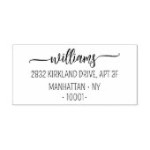 スクリプエレガントトファミリ名差出人住所 セルフインキングスタンプ (デザイン)