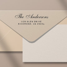 スクリプエレガントトファミリ名差出人住所