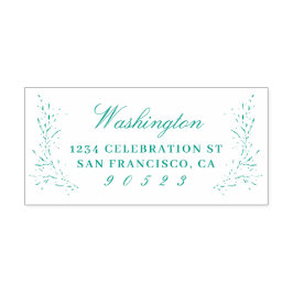 スクリプエレガントトファミリ名差出人住所 セルフインキングスタンプ