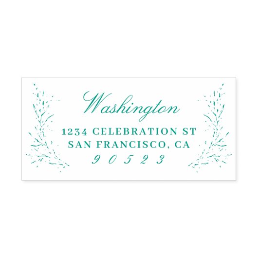 スクリプエレガントトファミリ名差出人住所 セルフインキングスタンプ (デザイン)