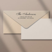 スクリプエレガントトファミリ名差出人住所 ラバースタンプ