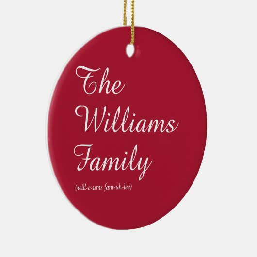 スクリプエレガントトファミリ定義スタイリッシュ休日 セラミックオーナメント (右)