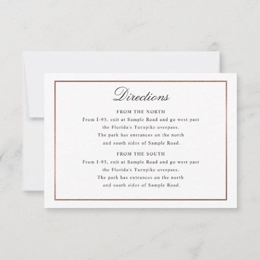 スクリプエレガントトフェイクバラ金ゴールドとエンク縁どレージャ 招待状 (裏面)