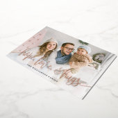 スクリプエレガントトフルフォトホープ愛ハグクリスマス 箔シーズンカード (回転した状態)