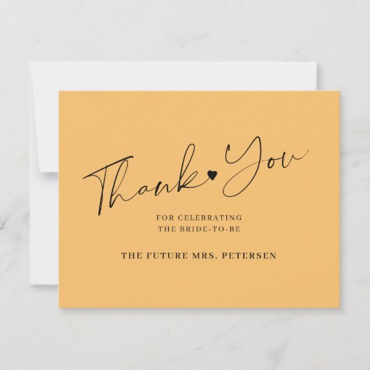 スクリプエレガントトブライダルシャワー サンキューカード (正面)