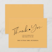 スクリプエレガントトブライダルシャワー サンキューカード (正面/裏面)