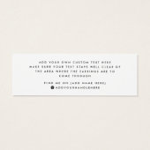 スクリプエレガントトミニマルスタッドイヤリング表示カード (裏面)