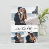 スクリプエレガントトミニマル3 Photo Collage結婚's セーブザデート (スタンド正面)