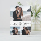 スクリプエレガントトミニマル3 Photo Collage結婚's セーブザデート (スタンド正面)