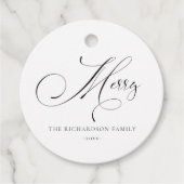 スクリプエレガントトミニマル・メリー・クリスマス・グリーティング フェイバータグ (正面)