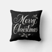 スクリプエレガントトメリークリスマスモダン装飾用クッション クッション (裏面)