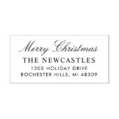 スクリプエレガントトメリークリスマス差出人住所 セルフインキングスタンプ (デザイン)