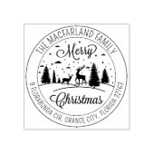 スクリプエレガントトメリークリスマス差出人住所 ラバースタンプ (インプリント)