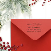 スクリプエレガントトメリークリスマス差出人住所 ラバースタンプ