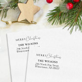 スクリプエレガントトメリークリスマス差出人住所 ラバースタンプ