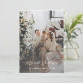 スクリプエレガントトメリー・クリスマスフォト・カード サンキューカード (スタンド正面)