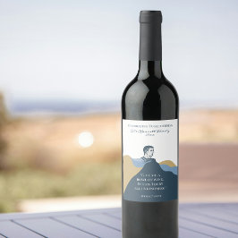 スクリプエレガントトモダンカスタムの色 ワインラベル