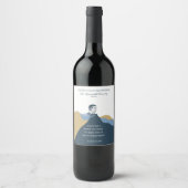 スクリプエレガントトモダンカスタムの色 ワインラベル (正面)