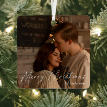 スクリプエレガントトモダンカップル写真メリークリスマス