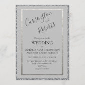 スクリプエレガントトモダンシンプル結婚の招待 招待状 (正面)